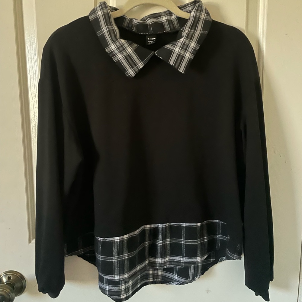 black sweater